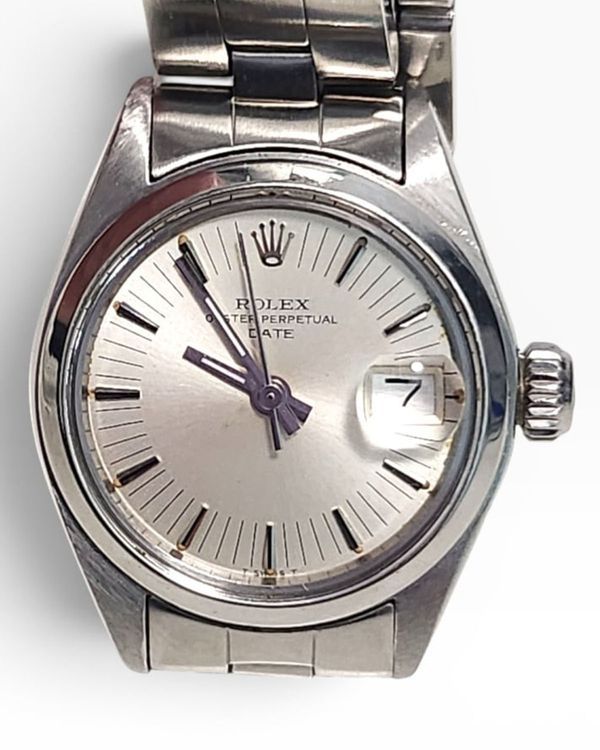 Rolex Oyster Perpetual Lady Date 26MM Silver Dial Oyster Bracelet (6916)