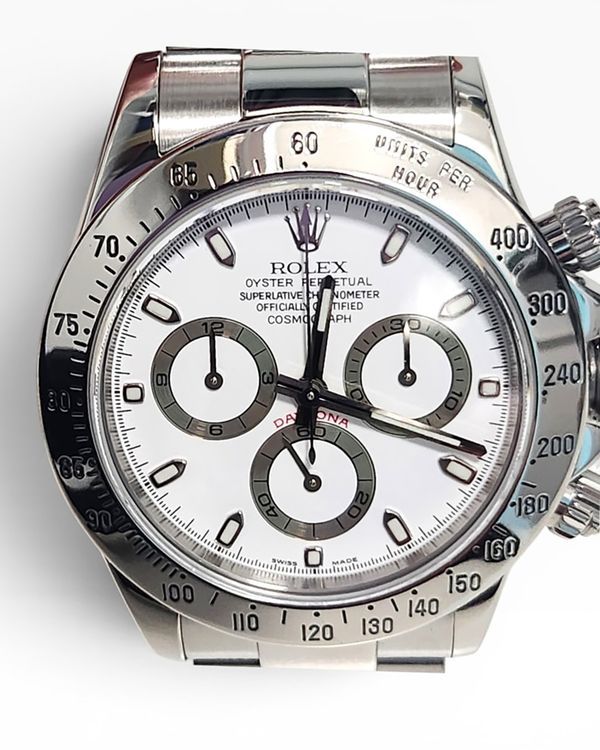 Rolex Cosmograph Daytona 40MM White Dial Oyster Bracelet (116520)