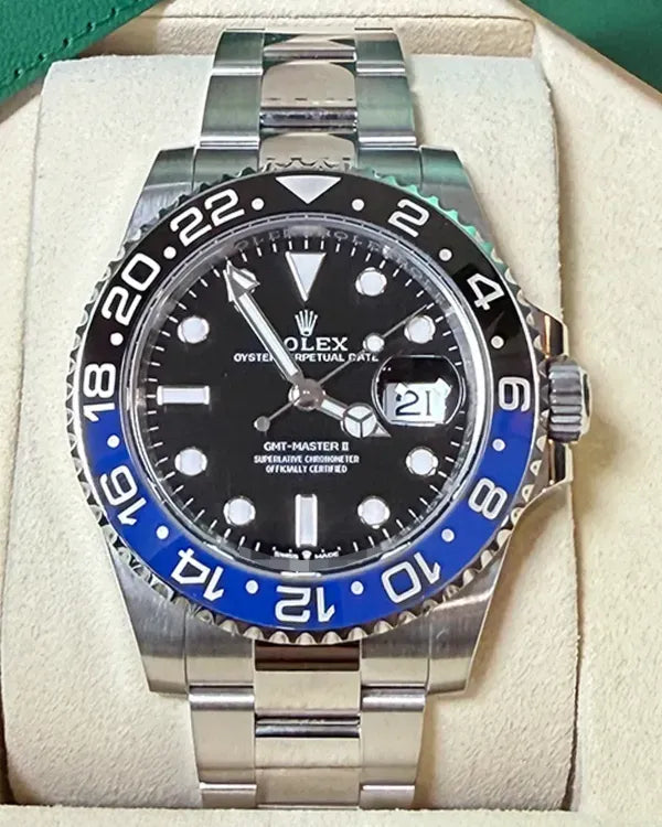 2025 Rolex GMT-Master II "Batman" 40MM Black Dial Oyster Bracelet (126710BLNR)