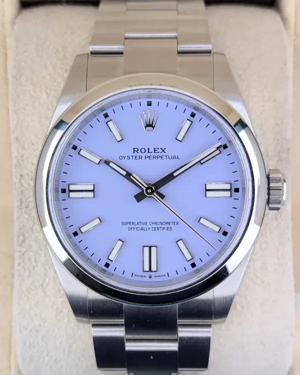 2025 Rolex Oyster Perpetual 41MM Lavender Dial Oyster Bracelet (134300)