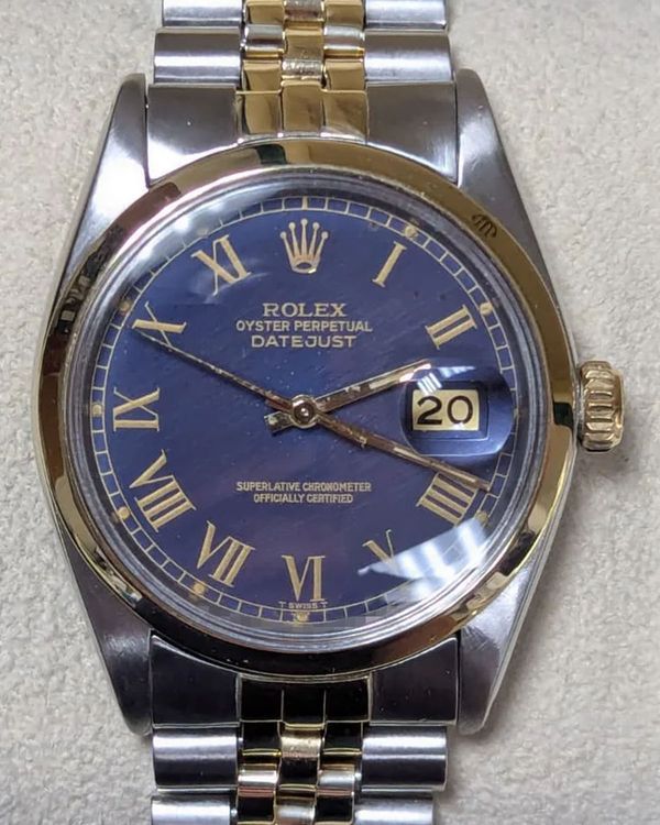 1979 Rolex Datejust 36MM Blue Dial Two-Tone Jubilee Bracelet (16003)