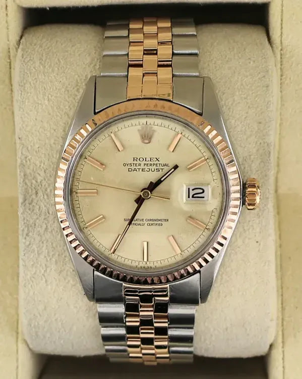 1971 Rolex Datejust 36MM Silver Dial Two-Tone Jubilee Bracelet (1601)