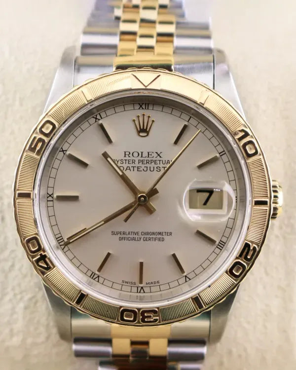 1999 Rolex Datejust Turn-O-Graph 36MM Silver Dial Jubilee Two-Tone Bracelet (16263)