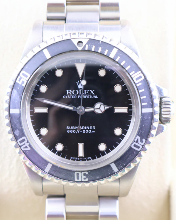 Rolex Submariner No-Date 40MM Black Dial Steel Bracelet (5513)