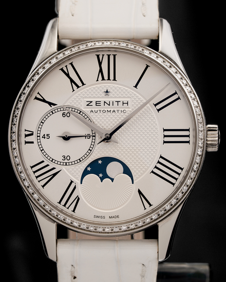 Zenith Elite Ultra Thin Lady Moonphase 33MM White Dial Leather Strap (16.2310.692/02.C706)