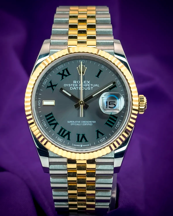 2024 Rolex Datejust "Wimbledon" 36MM Slate Dial Two-Tone Jubilee Bracelet (126233)