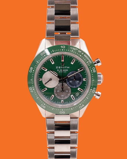 2024 Zenith Chronomaster Sport 41MM Green Dial Steel Bracelet (03.3119.3600/56.M3100)