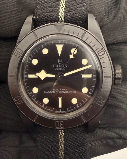 No Reserve - 2021 Tudor Black Bay Ceramic 41MM Black Dial Textile Strap (79210CNU)