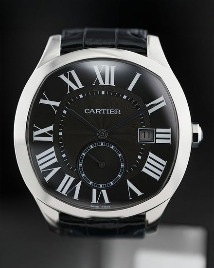 2019 Cartier Drive De Cartier 41MM Black Dial Leather Strap (WSNM0009)