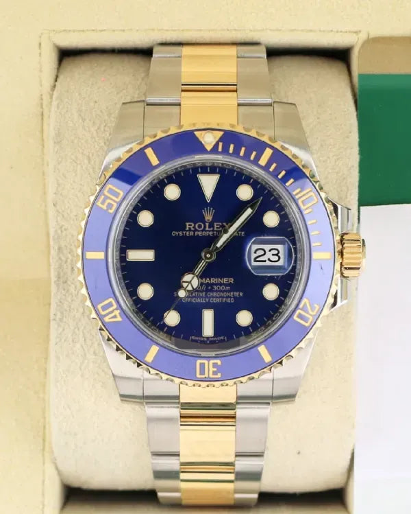 2017 Rolex Submariner Date "Bluesy" 40MM Blue Dial Two-Tone Oyster Bracelet (116613)