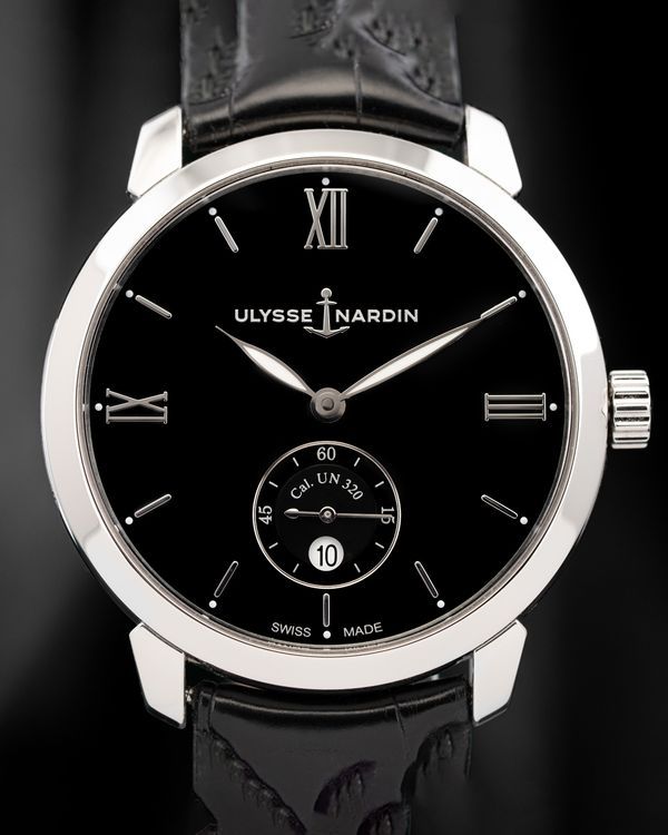 2025 Ulysse Nardin Classico L.E. 40MM Black Dial Leather Strap (3203-136-2/32)