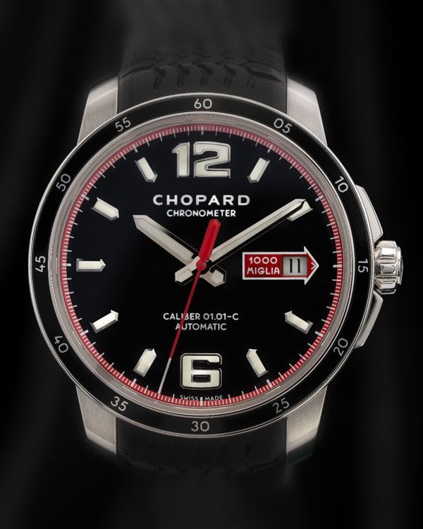 2022 Chopard Mille Miglia GTS 43MM Black Dial Rubber Strap (168565-3001)