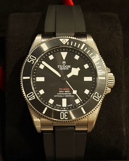 2025 Tudor Pelagos 39MM Black Dial Rubber Strap (25407N)
