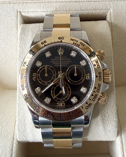 2017 Rolex Cosmograph Daytona 40MM Black Dial Two-Tone Oyster Bracelet (116503)