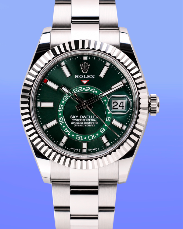 2026 Rolex Sky-Dweller 42MM Green Dial Oyster Bracelet (336934