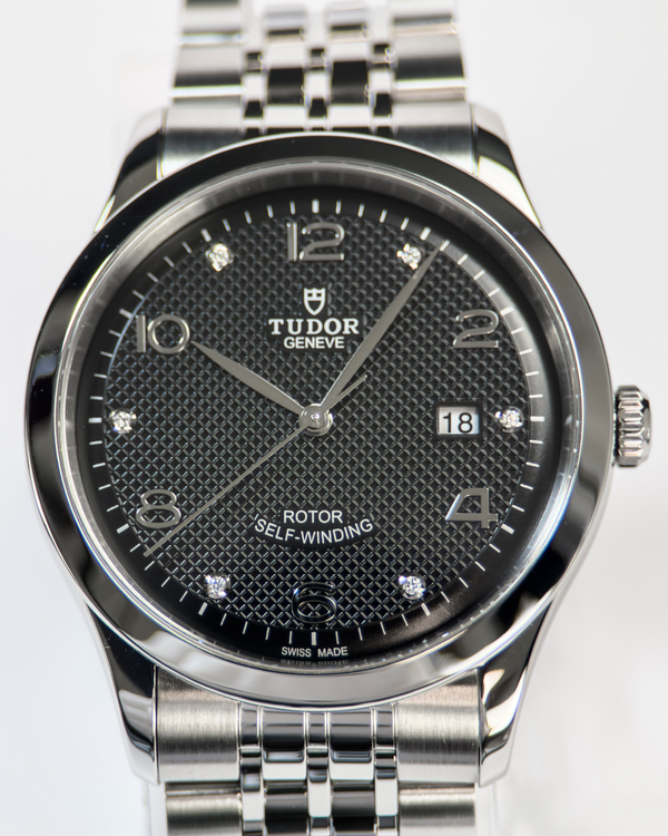 No Reserve - 2021 Tudor 1926 Diamond Hour Markers 41MM Black "Waffle" Dial Steel Bracelet (91650)