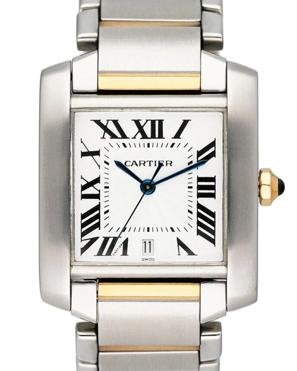 Cartier Tank Française 32MM Silver Dial Two-Tone Bracelet (W51005Q4)
