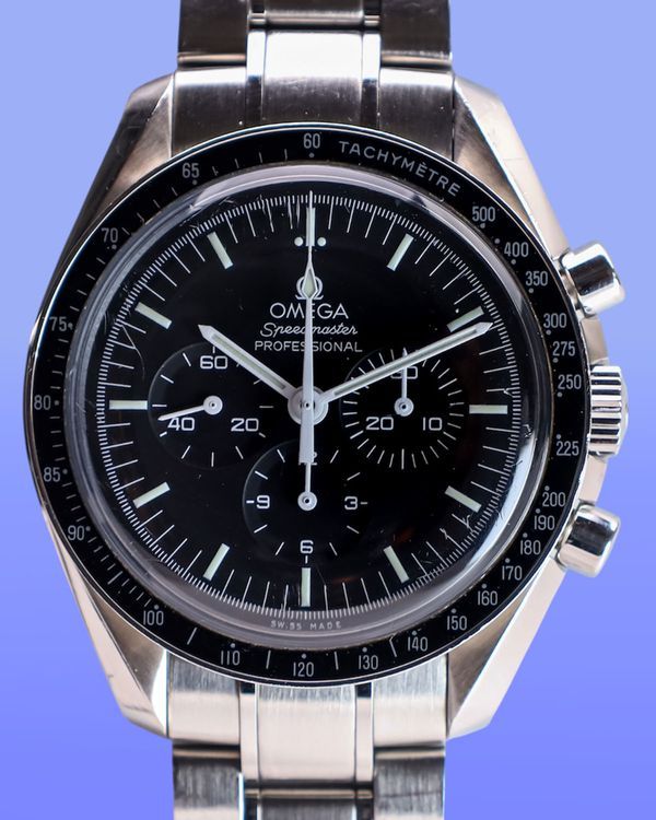 No Reserve - 2018 Omega Speedmaster Professional Moonwatch 42MM Black Dial Steel Bracelet (311.30.42.30.01.005)