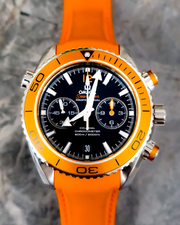 No Reserve - Omega Seamaster Planet Ocean 600M 45.5MM Black Dial Rubber Strap (232.32.46.51.01.001)