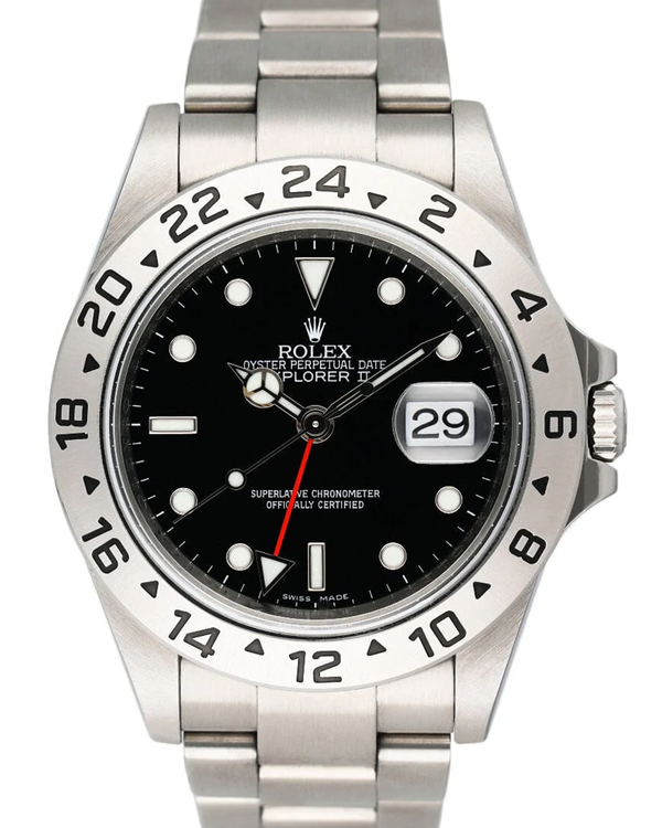 2008 Rolex Explorer II 40MM Black Dial Oyster Bracelet (16570)