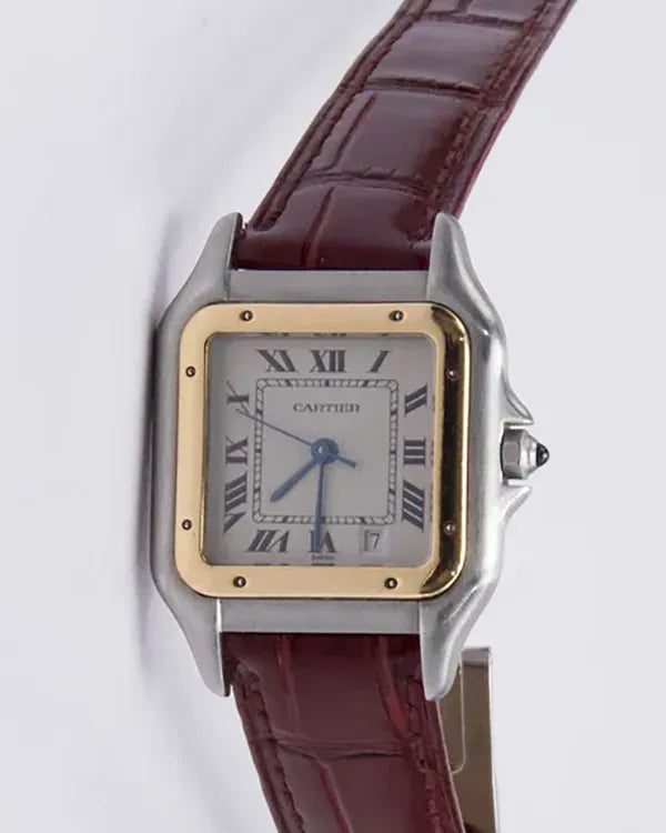 Cartier Panthère Cougar Quartz 27MM White Dial Leather Strap (W250285A)