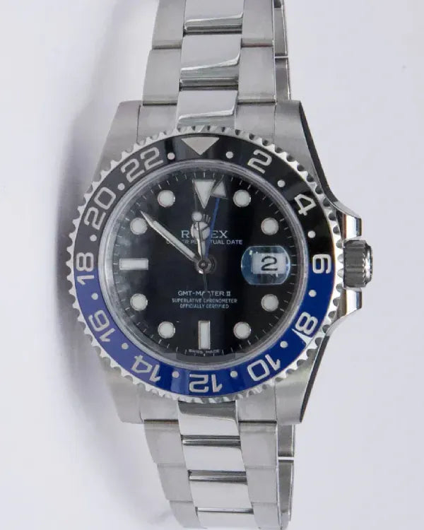 2015 Rolex GMT-Master II "Batman" 40MM Black Dial Oyster Bracelet (116710BLNR)