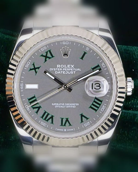 2025 Rolex Datejust "Wimbledon" 41MM Slate Dial Oyster Bracelet (126334)