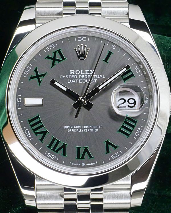 2026 Rolex Datejust "Wimbledon" 41MM Slate Dial Jubilee Bracelet (126300)