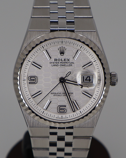 2026 Rolex Land-Dweller 36MM White Dial Flat Jubilee Bracelet (127234)