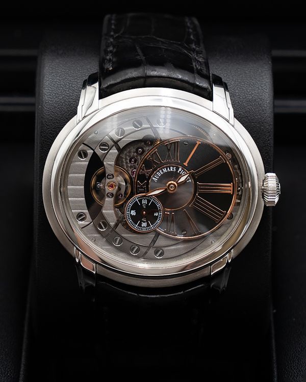 Audemars Piguet Millenary 4101 47MM Skeleton Dial Leather Strap (15350ST.OO.D002CR.01)