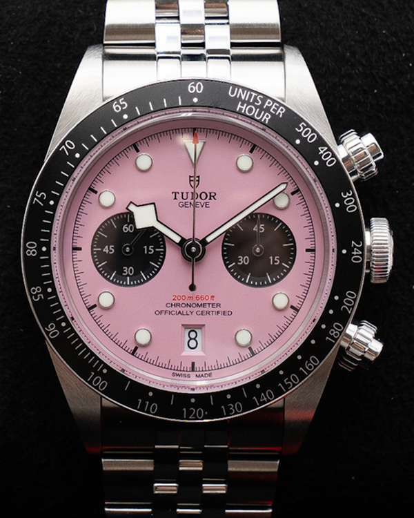 2024 Tudor Black Bay Chrono "Flamingo" 41MM Pink Dial Steel Bracelet (79360N)