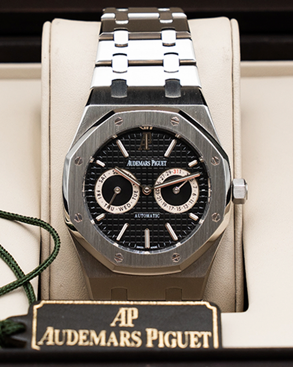 2012 Audemars Piguet Royal Oak Day-Date 39MM Black Dial Steel Bracelet (26330ST.OO.1220ST.01)