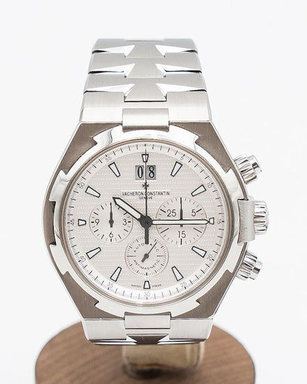 2014 Vacheron Constantin Overseas Chronograph 42MM White Dial Steel Bracele (49150/B01A-9095)
