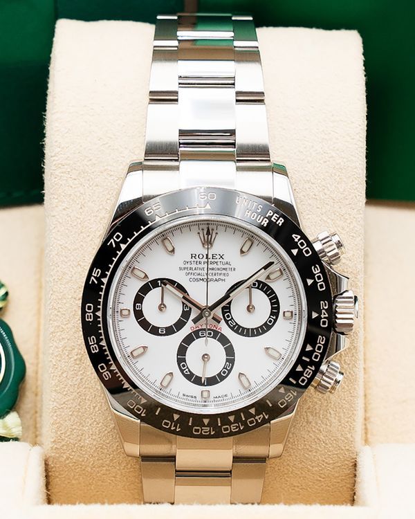 2020 Rolex Cosmograph Daytona "Panda" 40MM White Dial Oyster Bracelet (116500LN)