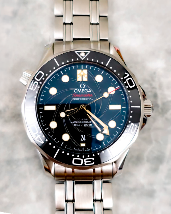 2020 Omega Seamaster Diver 300M “James Bond” L.E. 42MM Black Dial Steel Bracelet (210.22.42.20.01.004)