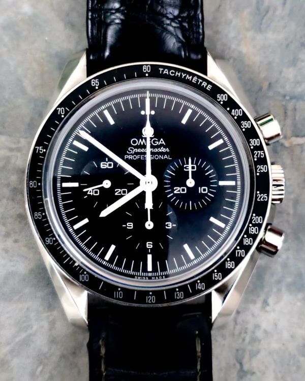 2020 Omega Speedmaster Professional Moonwatch 42MM Black Dial Leather Strap (311.33.42.30.01.002)