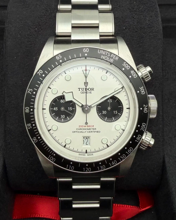 2023 Tudor Black Bay Chrono "Panda" 41MM White Dial Steel Bracelet (79360N)