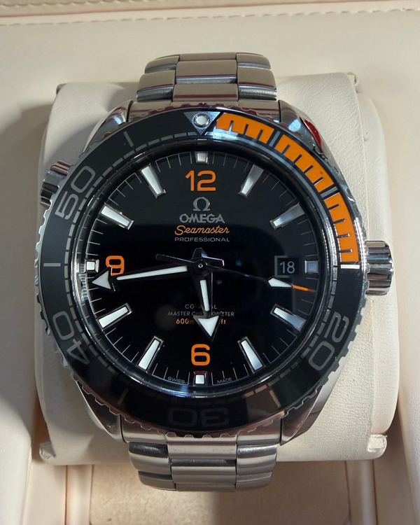 2022 Omega Seamaster Planet Ocean 600M 43.5MM Black Dial Steel Bracelet (215.30.44.21.01.002)