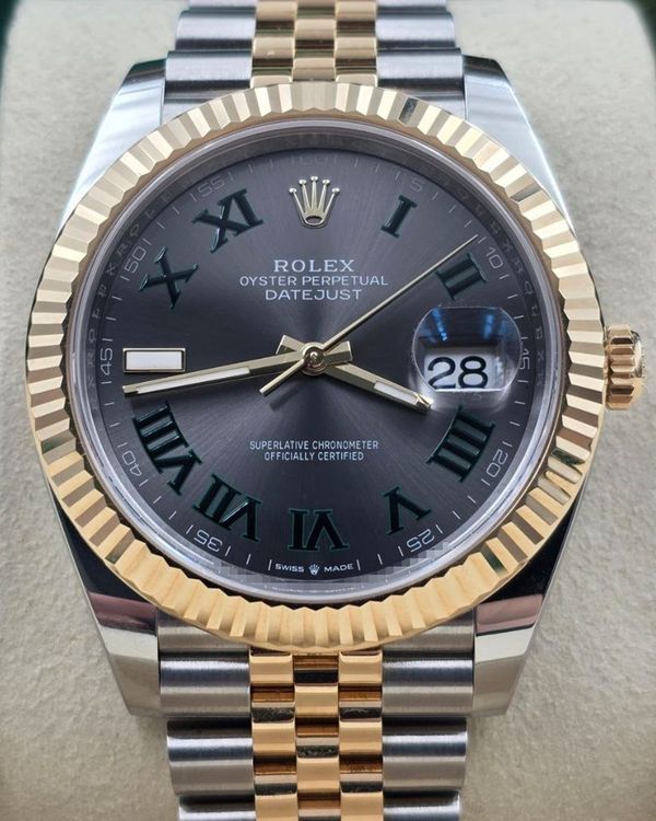 2025 Rolex Datejust "Wimbledon" 41MM Slate Dial Two-Tone Jubilee Bracelet (126333)