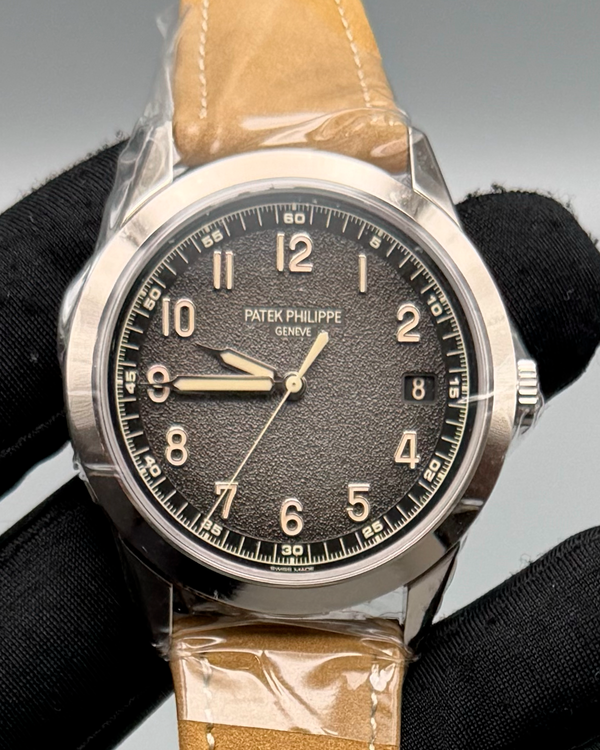 2026 Patek Philippe Complications Annual Calendar Travel Time 41MM Grey Dial Leather Strap (5226G-001)