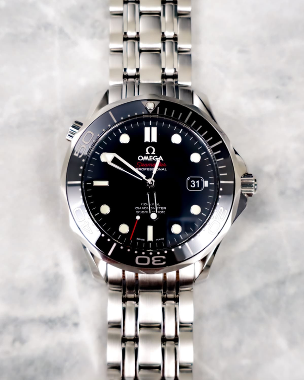 No Reserve - 2017 Omega Seamaster Diver 300M 41MM Black Dial Steel Bracelet (212.30.41.20.01.003)