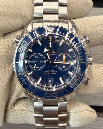 2026 Omega Seamaster Planet Ocean 600M Chronograph 45.5MM Blue Dial Steel Bracelet (215.30.46.51.03.001)