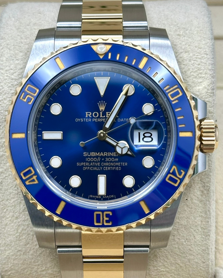 2017 Rolex Submariner Date "Bluesy" 40MM Blue Dial Two-Tone Oyster Bracelet (116613LB)