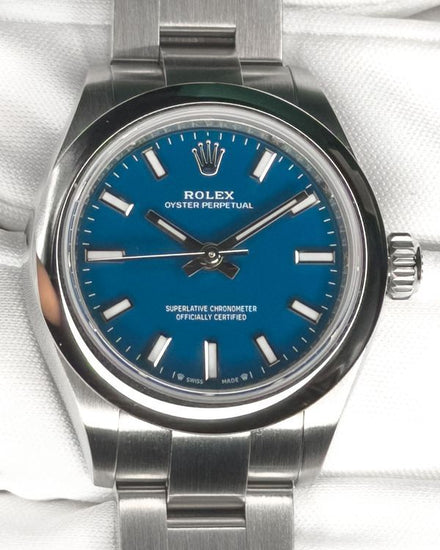 No Reserve - 2026 Rolex Oyster Perpetual 28MM Blue Dial Oyster Bracelet (276200)
