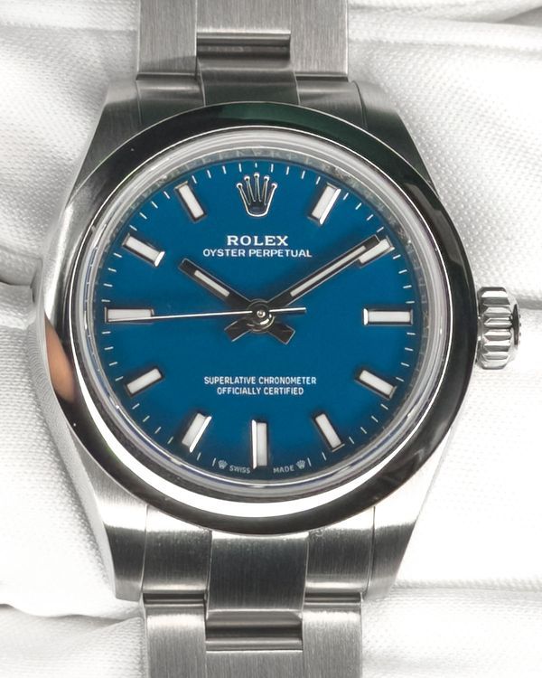 No Reserve - 2026 Rolex Oyster Perpetual 28MM Blue Dial Oyster Bracelet (276200)