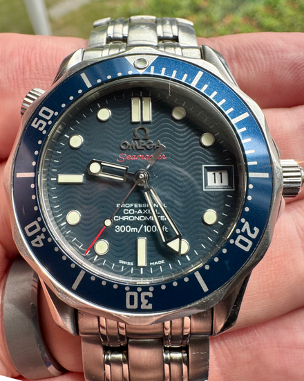 Omega Seamaster Diver 300M 36.25MM Blue Dial Steel Bracelet (2222.80.00)