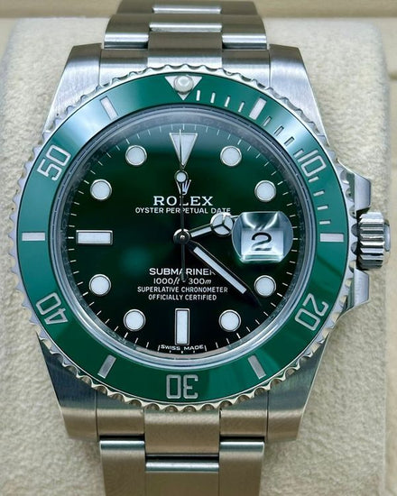 2016 Rolex Submariner Date “Hulk” 40MM Green Dial Oyster Bracelet (116610LV)