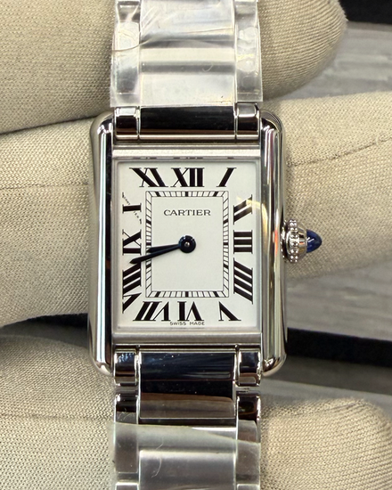 2026 Cartier Tank SolarBeat 29.5MM Quartz White Dial Steel Bracelet (WSTA0121)
