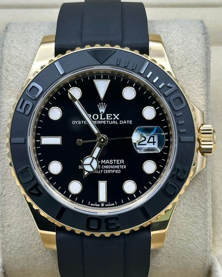 2024 Rolex Yacht-Master 42MM Black Dial Oysterflex Strap (226658)