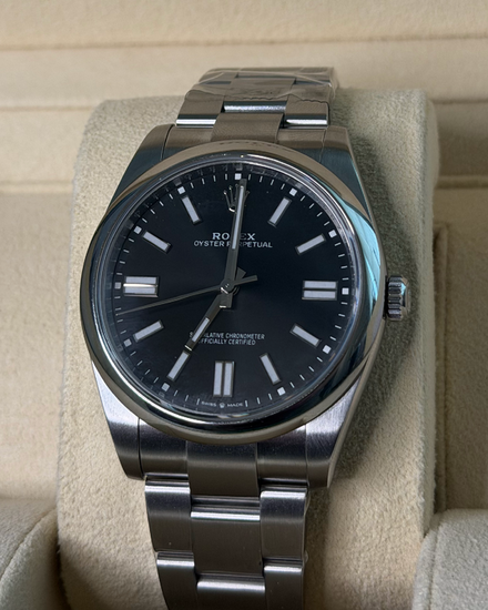 2024 Rolex Oyster Perpetual 41MM Black Dial Oyster Bracelet (124300)